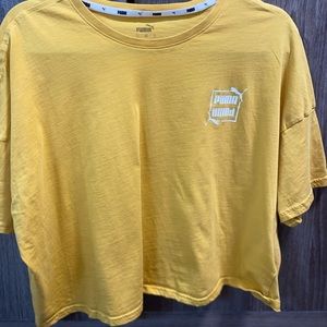 PUMA cropped workout t shirt size XL